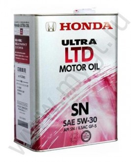 HONDA ULTRA LTD SN 5W-30 масло моторное 4 л