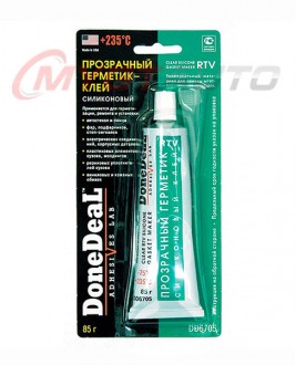 Done Deal CLEAR RTV SILICONE ADHESIVE SEALANT 85 г
