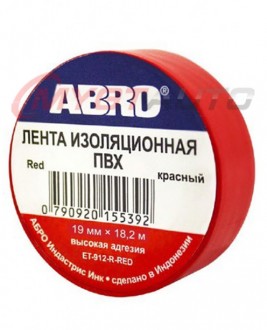 ABRO Изолента красная ET-912
