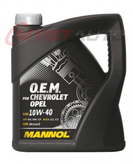 MANNOL O.E.M. for CHEVROLET OPEL 10W-40 4 л