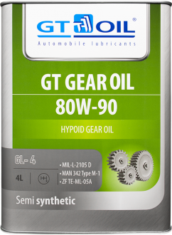 GT Gear Oil 80W-90 GL-4 4 л