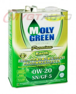 MOLY GREEN Premium EARTH SN･GF-5 0W-20 4 л