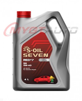 S-OIL 7 RED №7 SN  5W40 4 л