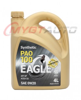 EAGLE PAO-100 SYNTHETIC 0W20 API SP 4L