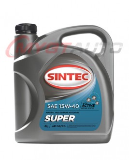 SINTEC Супер 15w40 SG/CD  4 л