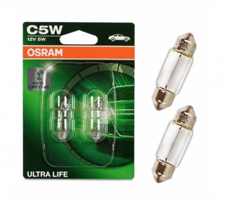 OSRAM C5W 12V-5W (SV8,5-35/11) Ultra Life 