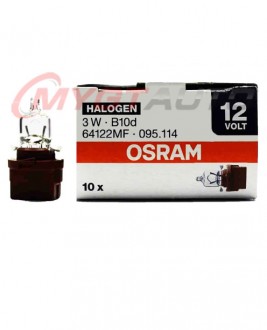 OSRAM BAX 12V-3W (B10d) Brown Halogen