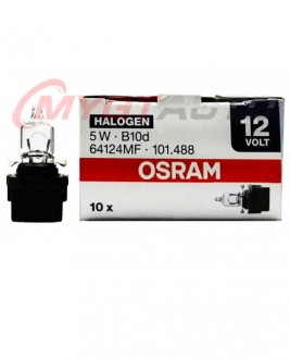 OSRAM BAX 12V-5W (B10d) Black Halogen