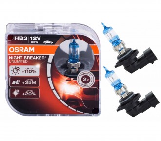 Osram Night Breaker Unlimited HB3 12V- 60W (P20d) DuoBox