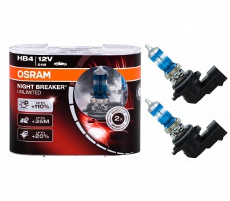 Osram Night Breaker Unlimited HB4 12V- 51W (P22d) DuoBox